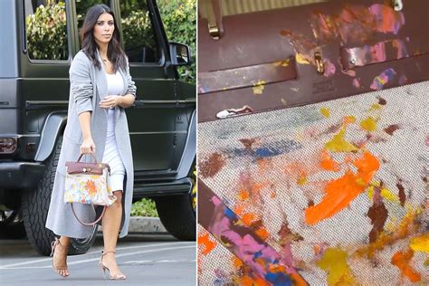 north painted hermes bag|Kim Kardashian shows off North.